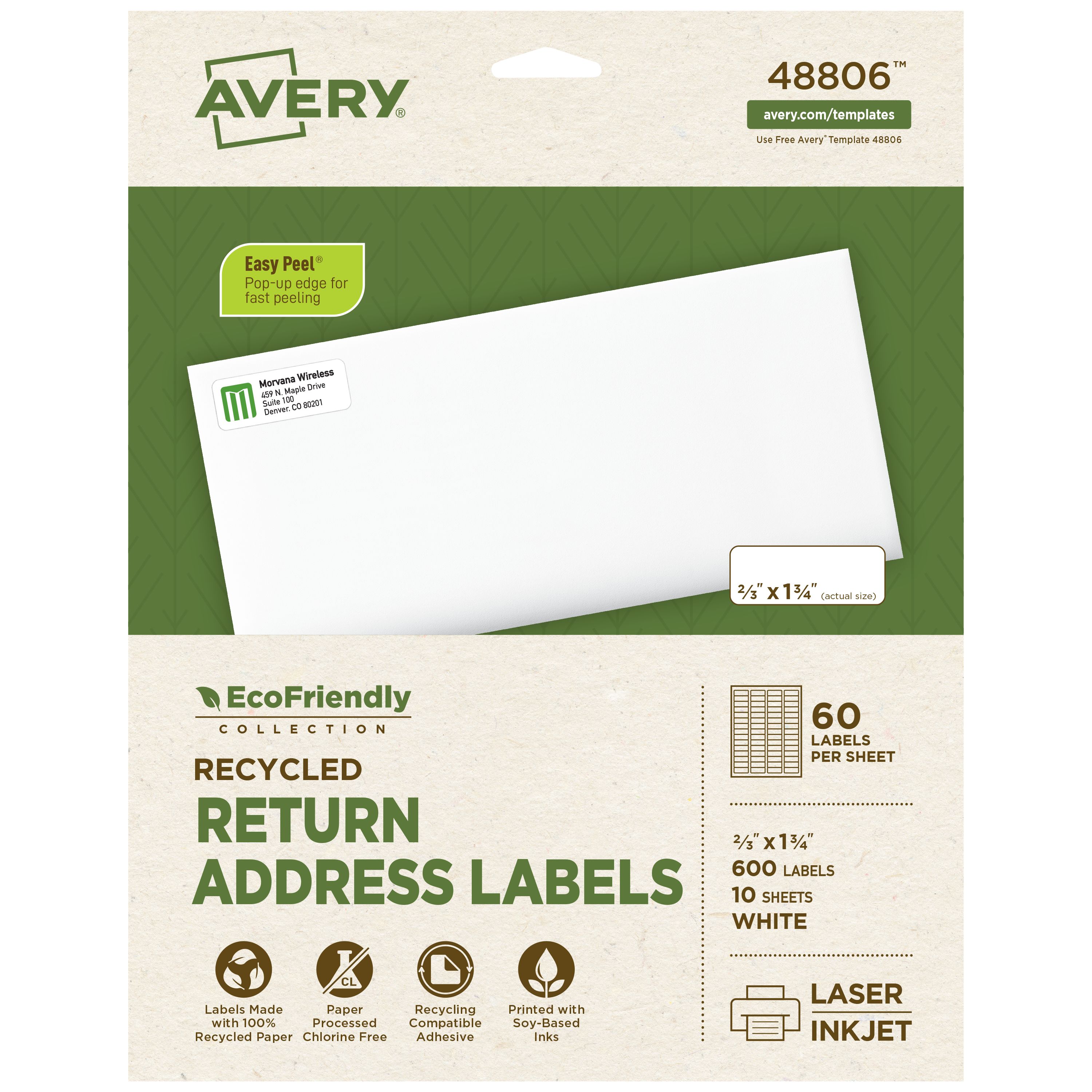 クローバーページ EcoFriendly Address Labels, 2/3